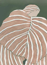 Abstract lines and soft tones merge into a calming, nature-inspired motif-7