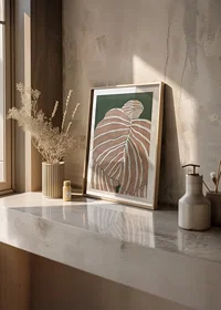 Abstract lines and soft tones merge into a calming, nature-inspired motif-8