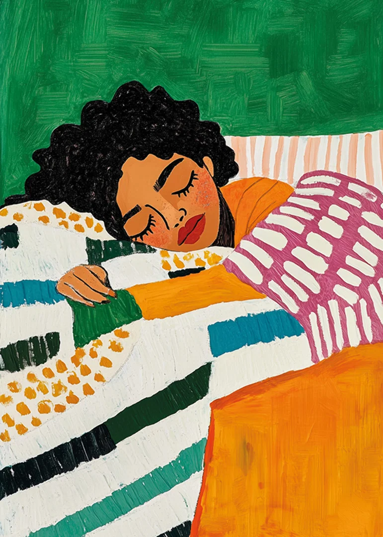 Dreamy rest captured in colorful tranquility-12