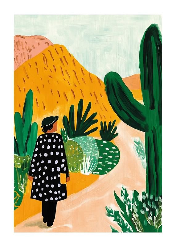 Plagát Cacti Stroll
