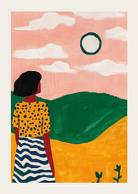 Un'esplosione di colori di quiete e sogni in un paesaggio surreale-3