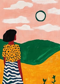 A color explosion of stillness and dreams in a surreal landscape-7
