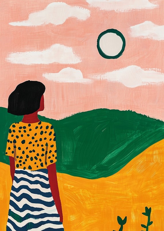 A color explosion of stillness and dreams in a surreal landscape-12