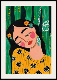 Colorful portrait of peaceful rest among lush vegetation-2