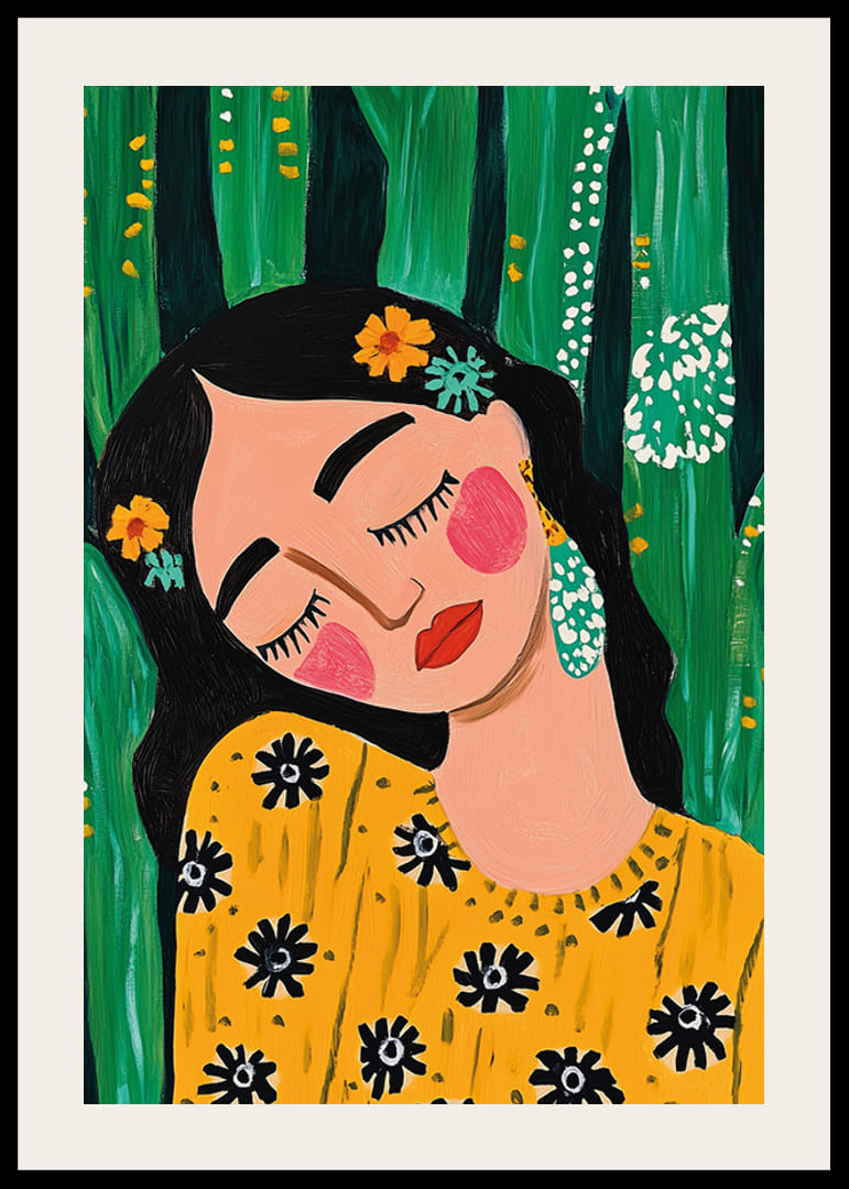 Colorful portrait of peaceful rest among lush vegetation-12