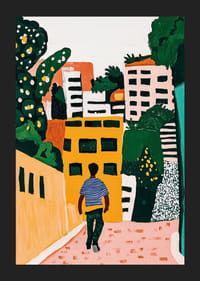 Ett färgstarkt stadslandskap väcker urban nyfikenhet och äventyrslust-5