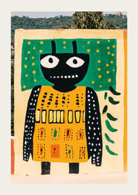 Arta vibrantă cu forme îndrăznețe aduce viață și energie pe perete-3