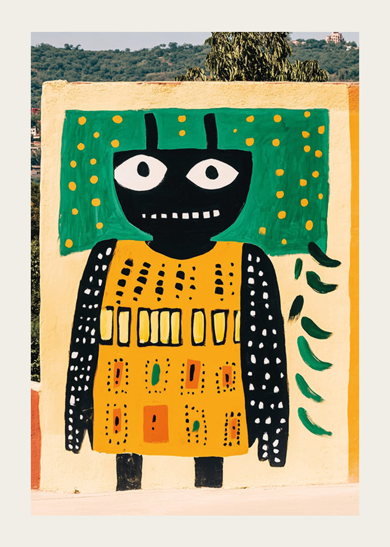 Arta vibrantă cu forme îndrăznețe aduce viață și energie pe perete-12