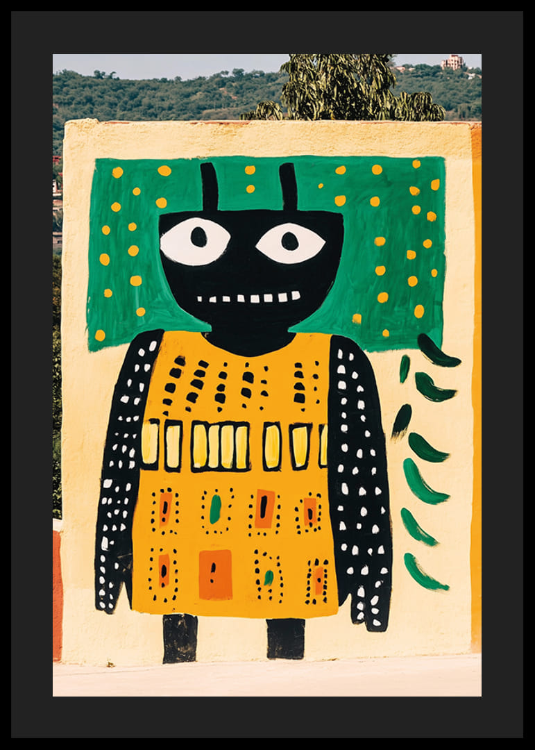 Arta vibrantă cu forme îndrăznețe aduce viață și energie pe perete-12