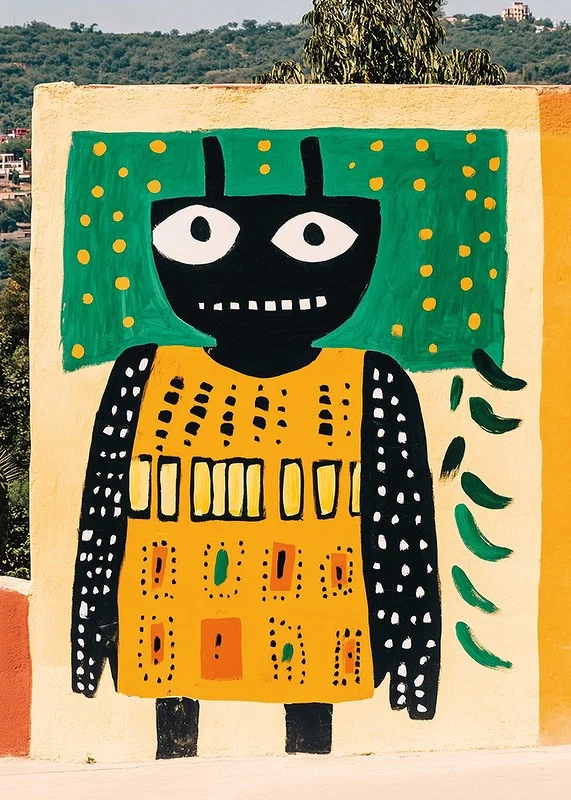 Vibrant art with bold shapes brings life and energy to the wall-12