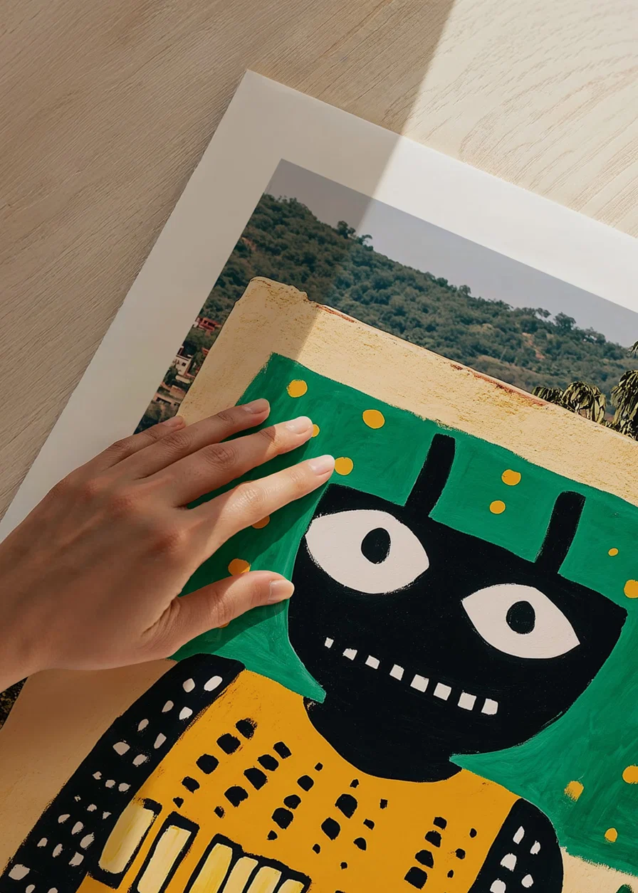 Vibrant art with bold shapes brings life and energy to the wall-12