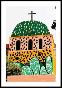 Biserica plină de culoare aduce în minte un sat mexican plin de viață-0