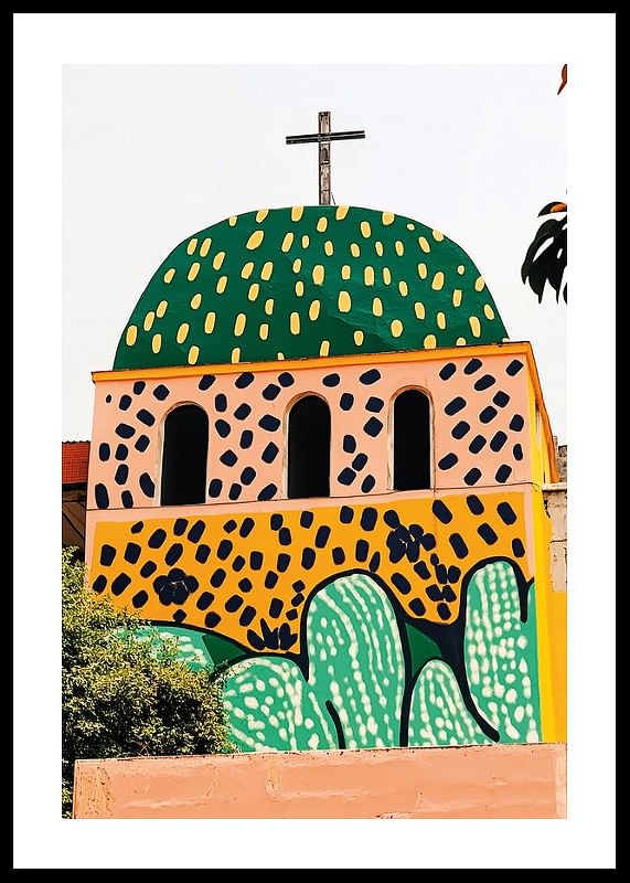 Biserica plină de culoare aduce în minte un sat mexican plin de viață-12