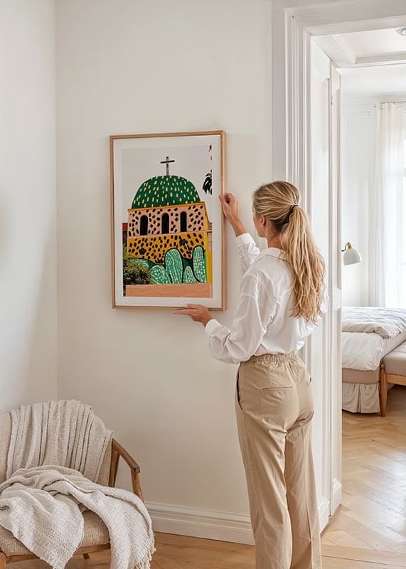 Färgsprakande kyrka för tankarna till en livlig mexikansk by-12