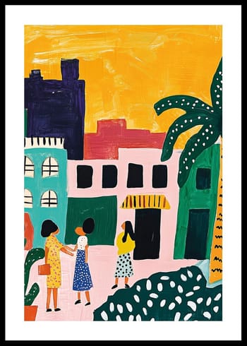 Poster Colorful Cityscape