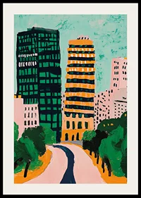 Colorful city skyline brings vibrant energy and creativity-2