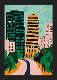 Colorful city skyline brings vibrant energy and creativity-5