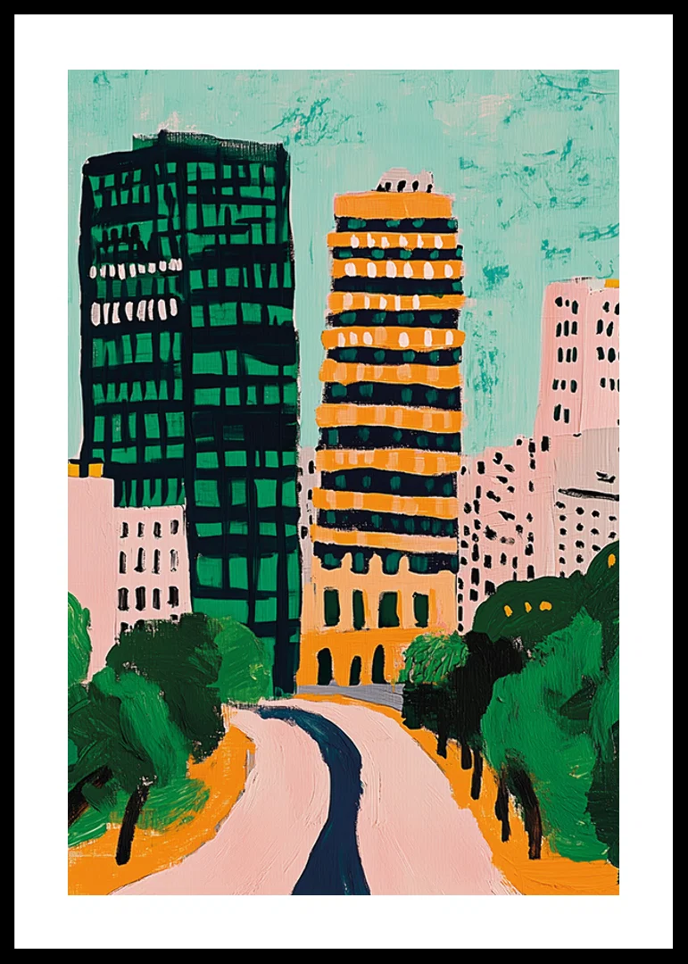 Colorful city skyline brings vibrant energy and creativity-12