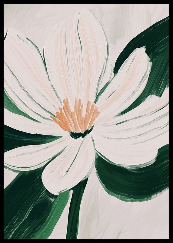 Een bloem in zachte pasteltinten verspreidt rust en elegantie in de kamer-12