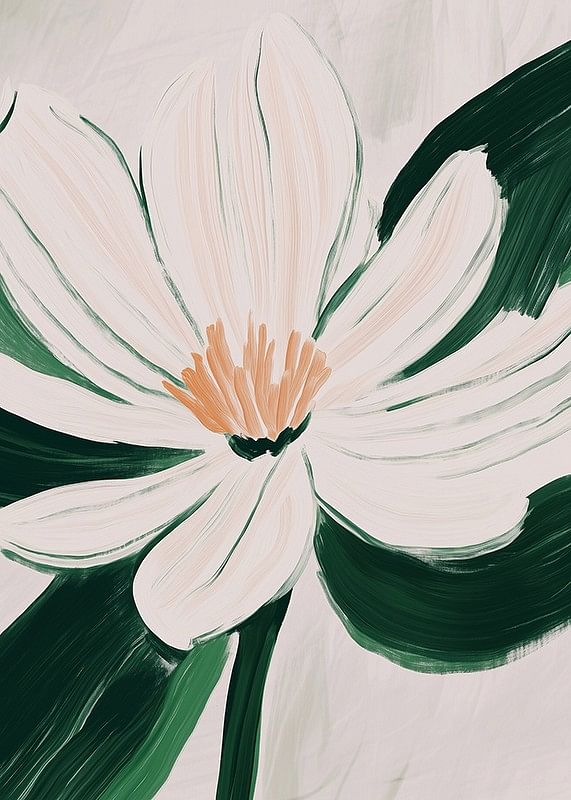 Een bloem in zachte pasteltinten verspreidt rust en elegantie in de kamer-12