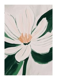 Een bloem in zachte pasteltinten verspreidt rust en elegantie in de kamer-1