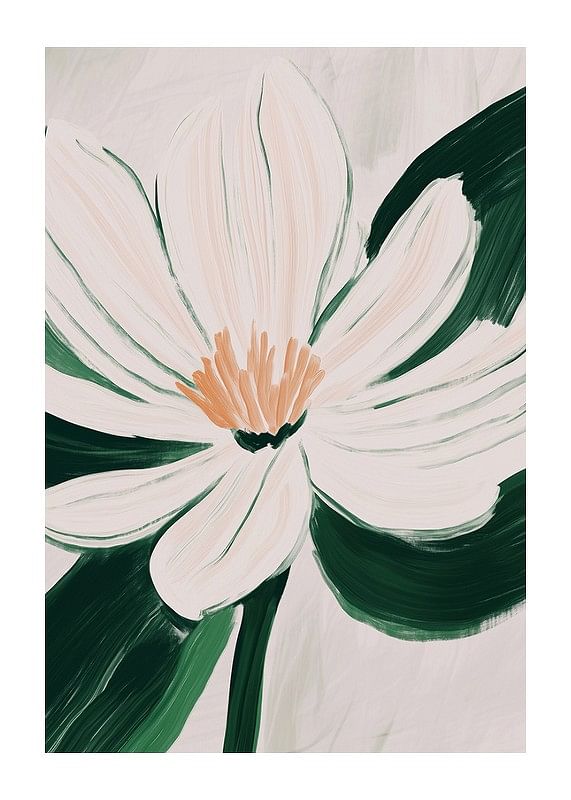 Een bloem in zachte pasteltinten verspreidt rust en elegantie in de kamer-12
