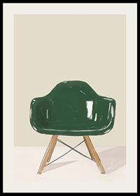 Elegant green glittering chair, perfect for stylish minimalism-2