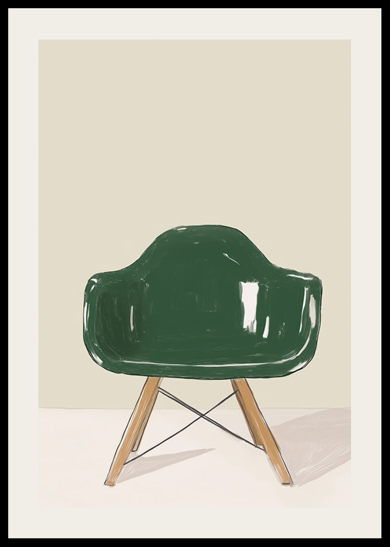 Elegant green glittering chair, perfect for stylish minimalism-12