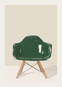 Elegante silla verde brillante, perfecta para un minimalismo elegante.-3