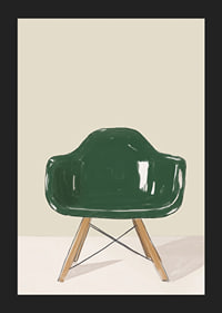 Elegant green glittering chair, perfect for stylish minimalism-5