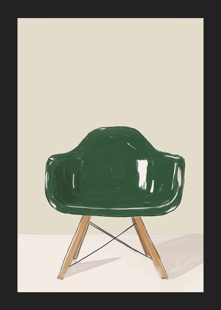 Elegant green glittering chair, perfect for stylish minimalism-12