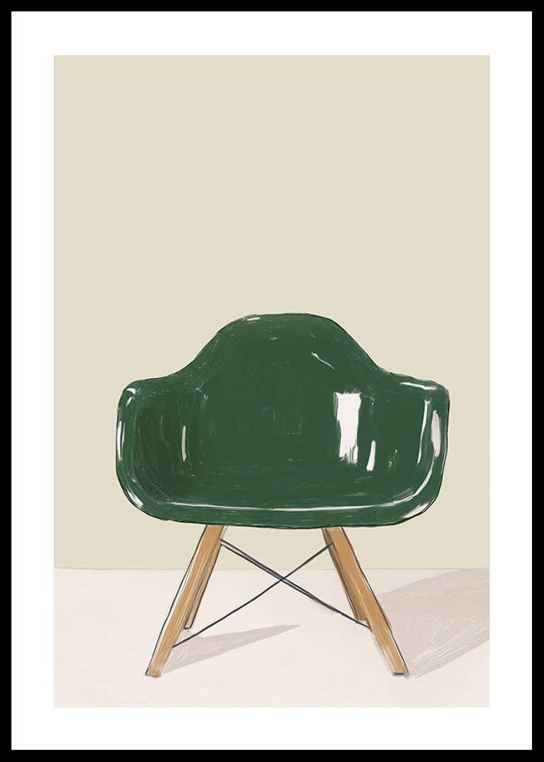 Elegant green glittering chair, perfect for stylish minimalism-12