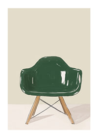 Elegant green glittering chair, perfect for stylish minimalism-1