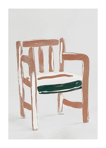 Plakat Abstract Wood Chair