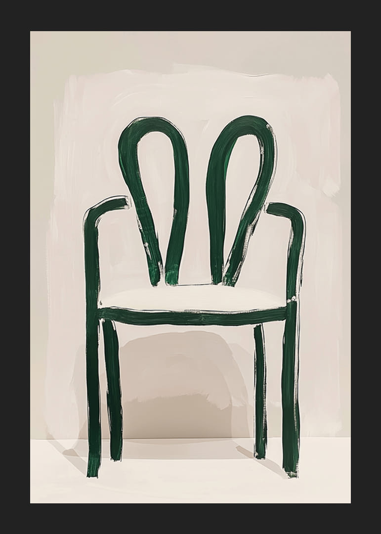 Simple et artistique, une chaise aux coups de pinceau audacieux-12