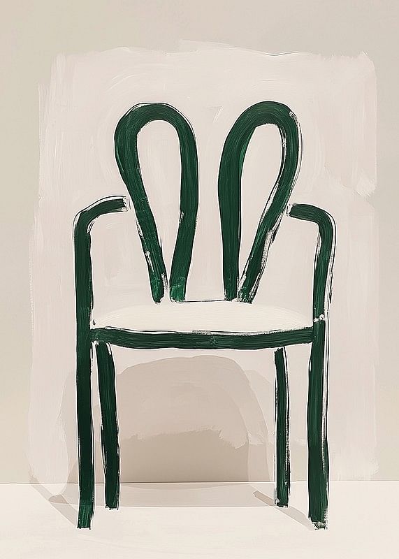 Simple et artistique, une chaise aux coups de pinceau audacieux-12