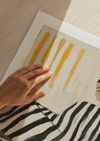 A peaceful moment with quiet, streaky lines and soft light-9