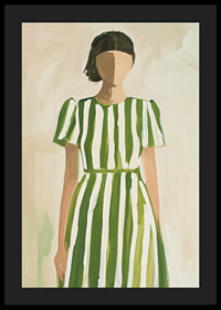 Elegancia radiante con rayas verdes para un ambiente con estilo.-4