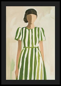 Radiant elegance with green stripes for a stylish atmosphere-4