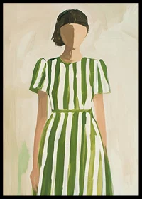 Radiant elegance with green stripes for a stylish atmosphere-6