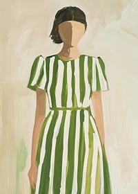 Elegancia radiante con rayas verdes para un ambiente con estilo.-7