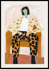 En djärv färgexplosion av stil och attityd, fångad i konstnärlig elegans-2