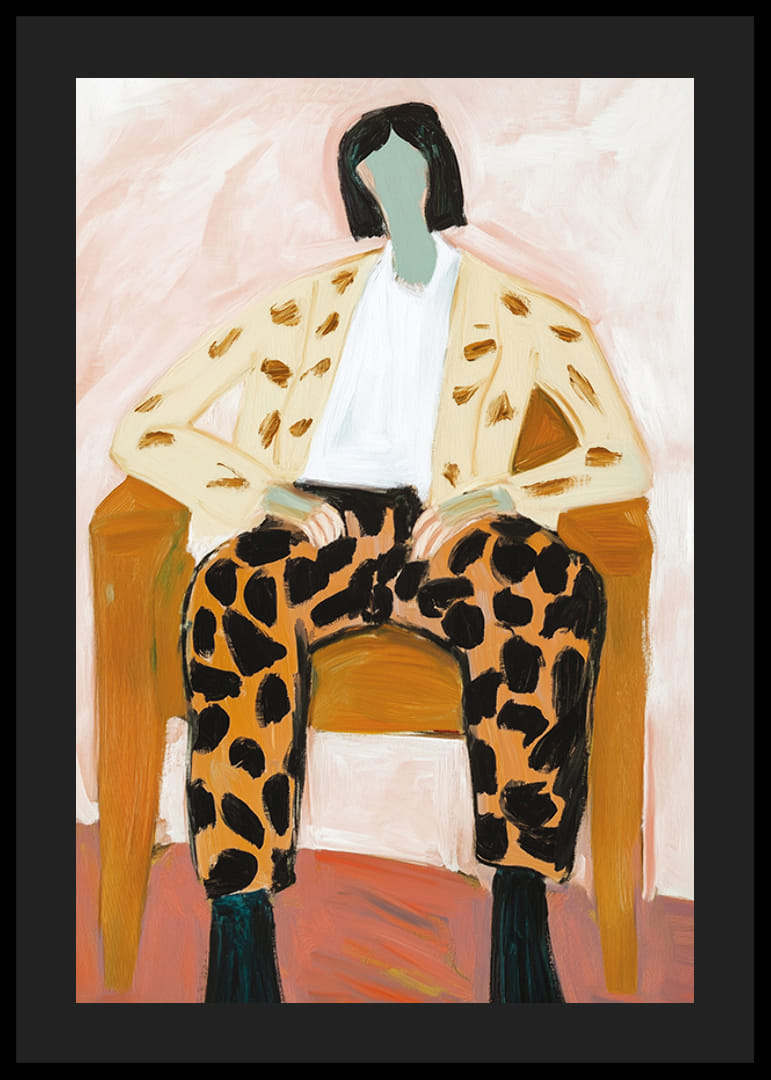 En djärv färgexplosion av stil och attityd, fångad i konstnärlig elegans-12