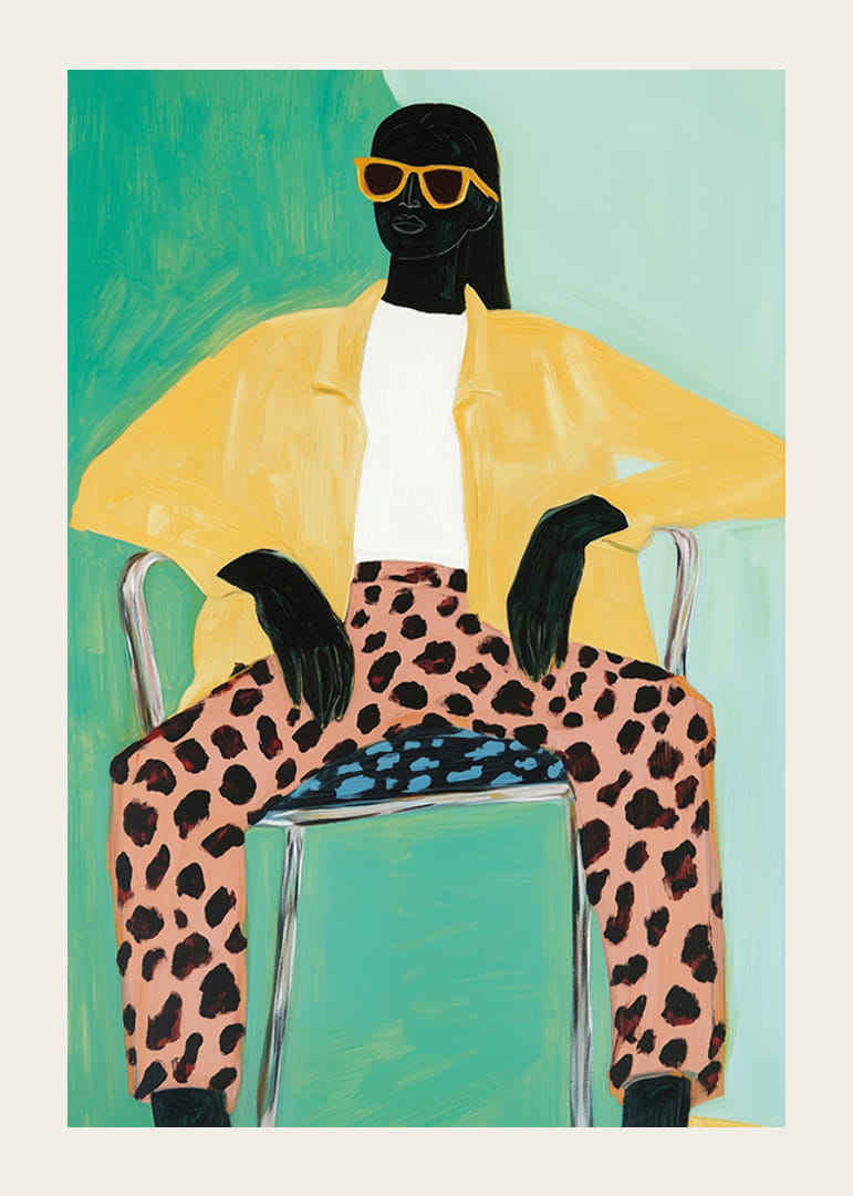 La elegancia elegante se combina con patrones atrevidos en un aspecto moderno y atractivo.-12