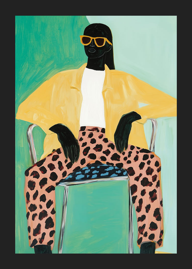 La elegancia elegante se combina con patrones atrevidos en un aspecto moderno y atractivo.-12