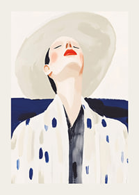 Stylish elegance with a sun-kissed face and bold colors-3