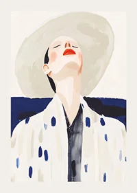 Stylish elegance with a sun-kissed face and bold colors-3