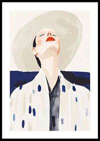 Stylish elegance with a sun-kissed face and bold colors-0
