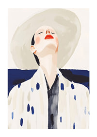 Stylish elegance with a sun-kissed face and bold colors-1
