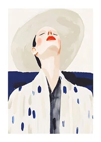 Stylish elegance with a sun-kissed face and bold colors-1
